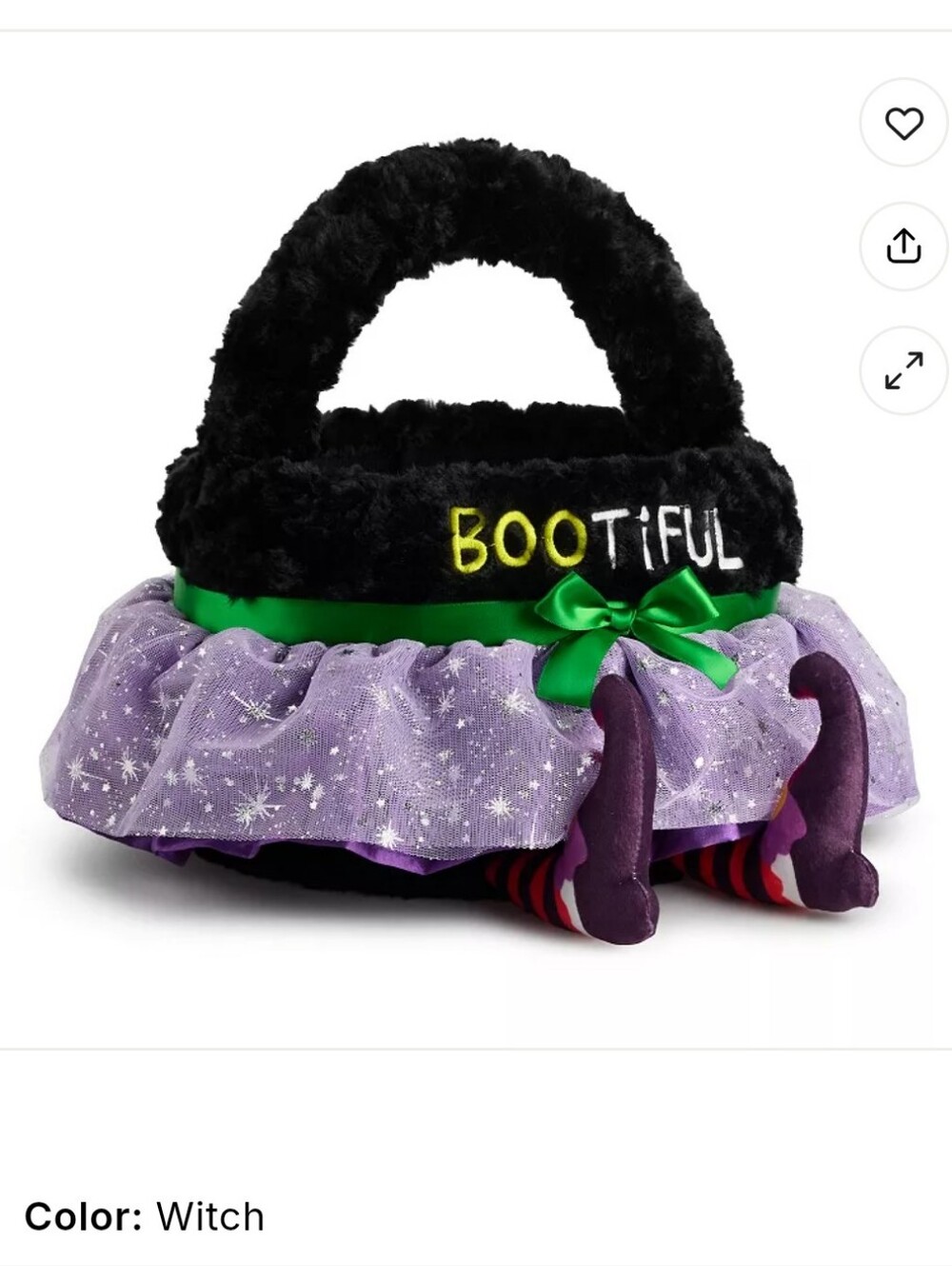 Kids 'Bootiful' Witch Trick-or-Treat Bag New